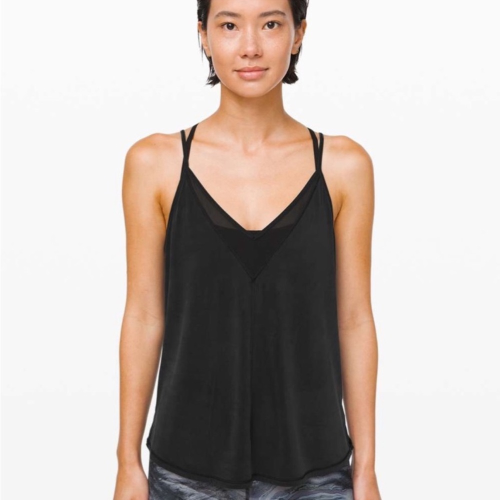 Lululemon Flow In Elegance Tank Black Size 2